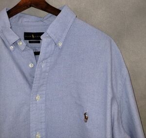 NEW Ralph Lauren Classic Fit Oxford Cotton Button Down Pony Shirt Mens Size XLT